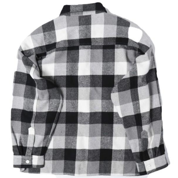 B omnivore ビーオムニボー 25AW BLOCK CHECK SHIRTS ブロックチェックシャツ UNS24033B-B0 L ブラック 長袖 フランネル BEAVER サンプル品 |  | 01