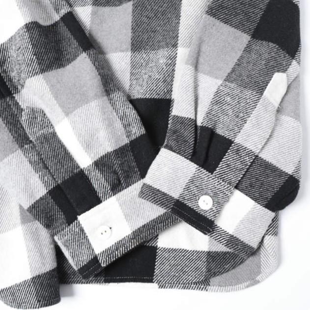 B omnivore ビーオムニボー 25AW BLOCK CHECK SHIRTS ブロックチェックシャツ UNS24033B-B0 L ブラック 長袖 フランネル BEAVER サンプル品 |  | 04