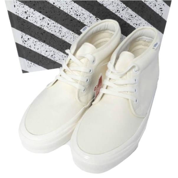 新品 VANS VAULT ヴァンズ ボルト OG CHUKKA LX チャッカ VN0A3GRX0RD US9(27cm) Classic White キャンバス スニーカー シューズ g27887 | 