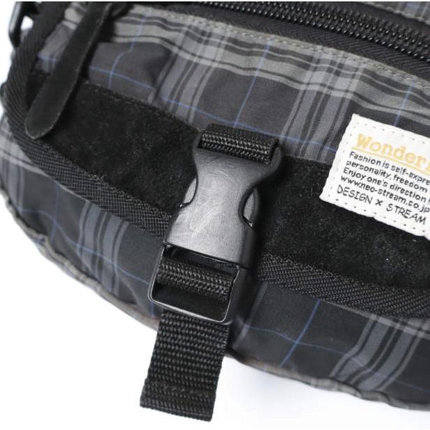 wonderland ワンダーランド 2WAY ナイロン x スエード チェックボディバッグ GRAY ショルダーバッグ カバン g27890 |  | 05