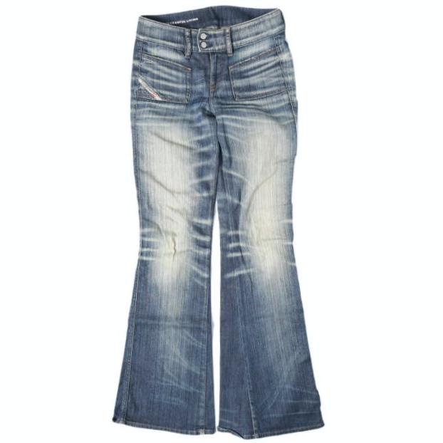 DIESEL ディーゼル D-Hush ウォッシュ加工 ブーツカットデニムパンツ A14740 09J46 W23 Indigo ジップフライ ジーンズ 定価63,800円 | 