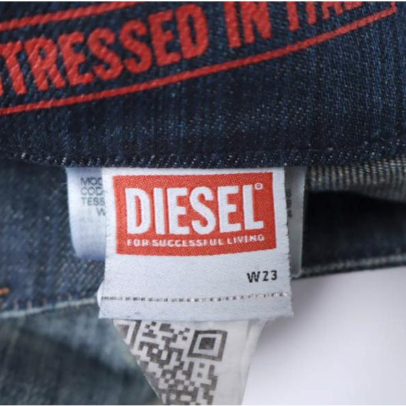 DIESEL ディーゼル D-Hush ウォッシュ加工 ブーツカットデニムパンツ A14740 09J46 W23 Indigo ジップフライ ジーンズ 定価63,800円 |  | 03