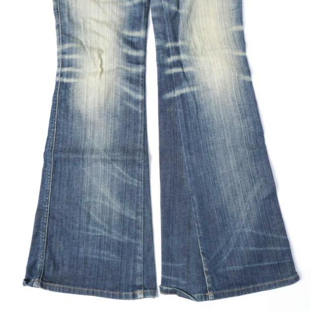 DIESEL ディーゼル D-Hush ウォッシュ加工 ブーツカットデニムパンツ A14740 09J46 W23 Indigo ジップフライ ジーンズ 定価63,800円 |  | 07