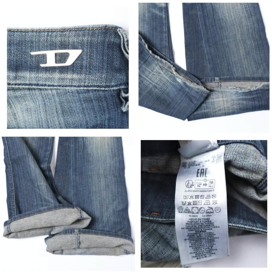 DIESEL ディーゼル D-Hush ウォッシュ加工 ブーツカットデニムパンツ A14740 09J46 W23 Indigo ジップフライ ジーンズ 定価63,800円 |  | 09