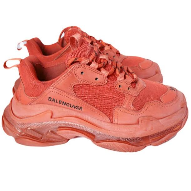 BALENCIAGA バレンシアガ TRIPLE S CLEAR SOLE TRAINER トリプルエス クリアソール トレーナー 541624 39(26cm) RED スニーカー シューズ |  | 02