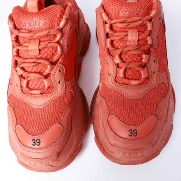 BALENCIAGA バレンシアガ TRIPLE S CLEAR SOLE TRAINER トリプルエス クリアソール トレーナー 541624 39(26cm) RED スニーカー シューズ |  | 04