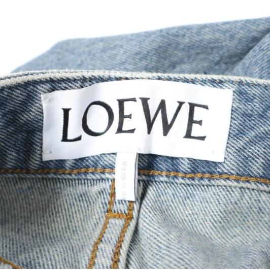 LOEWE ロエベ イタリア製 ANAGRAM BAGGY JEANS アナグラムバギージーンズ H526Y11W59 44 Indigo ワイド デニムパンツ ボトムス g27897 |  | 02