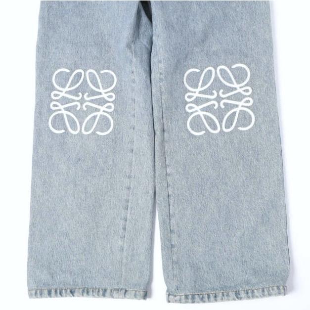 LOEWE ロエベ イタリア製 ANAGRAM BAGGY JEANS アナグラムバギージーンズ H526Y11W59 44 Indigo ワイド デニムパンツ ボトムス g27897 |  | 05