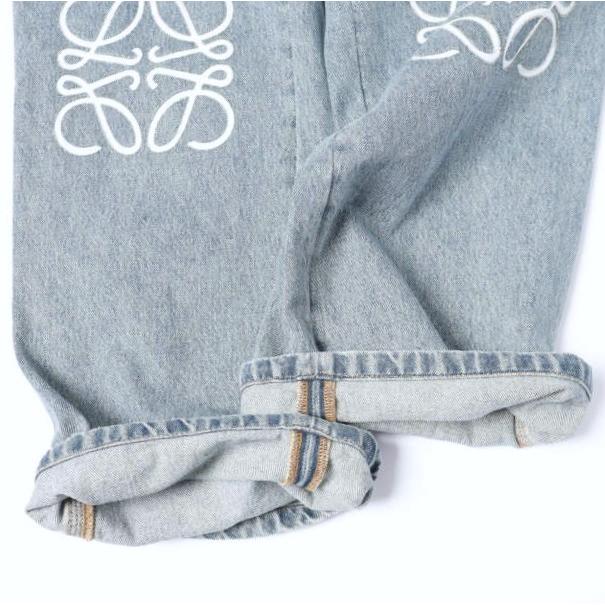LOEWE ロエベ イタリア製 ANAGRAM BAGGY JEANS アナグラムバギージーンズ H526Y11W59 44 Indigo ワイド デニムパンツ ボトムス g27897 |  | 07