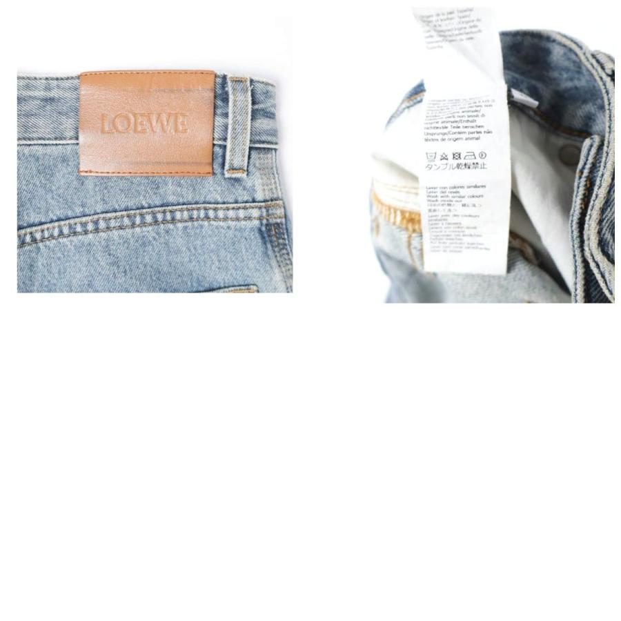LOEWE ロエベ イタリア製 ANAGRAM BAGGY JEANS アナグラムバギージーンズ H526Y11W59 44 Indigo ワイド デニムパンツ ボトムス g27897 |  | 09