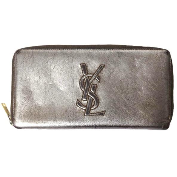YVES SAINT LAURENT イヴサンローラン カサンドラ ラウンドファスナー ロングウォレット ブロンズ YSL サンローラン 長財布 g27909 | 