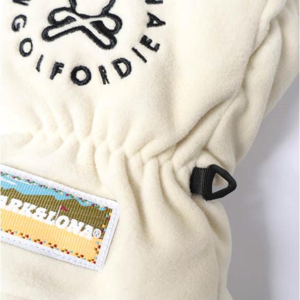 MARK＆LONA マークアンドロナ Ever Fleece Glove POLARTECフリース ブランクスカルサークル刺繍 ミトン WHITE 手袋 グローブ ゴルフウェア |  | 04
