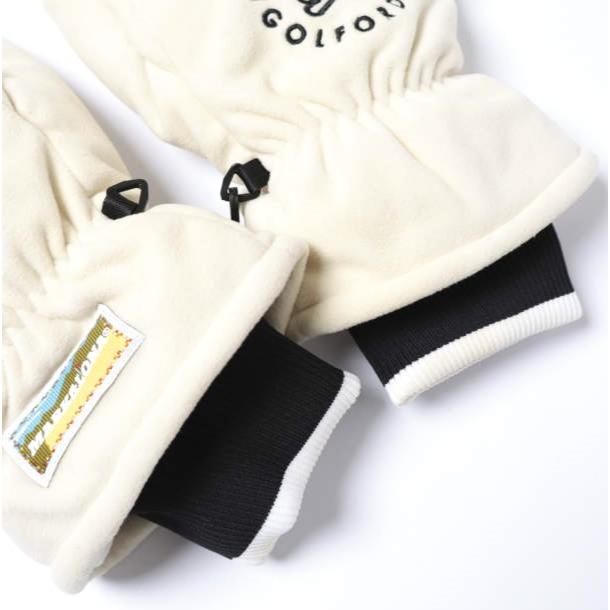 MARK＆LONA マークアンドロナ Ever Fleece Glove POLARTECフリース ブランクスカルサークル刺繍 ミトン WHITE 手袋 グローブ ゴルフウェア |  | 05