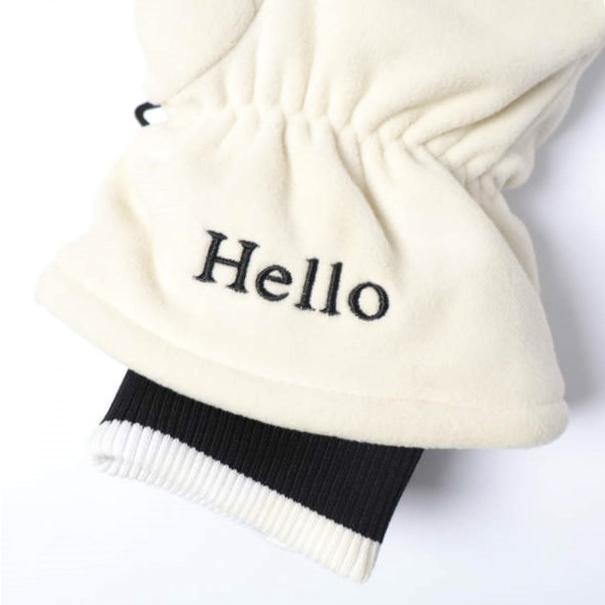 MARK＆LONA マークアンドロナ Ever Fleece Glove POLARTECフリース ブランクスカルサークル刺繍 ミトン WHITE 手袋 グローブ ゴルフウェア |  | 07