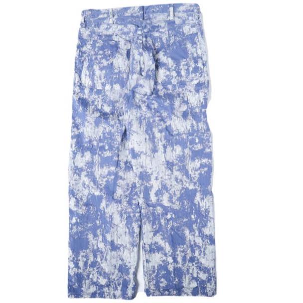 BEAMS PLUS ビームスプラス 25AW P-Man Pants - Supima Herringbone on Paint Print 白箔プリント ペインターパンツ 38-24-0381-791 M BLUE |  | 01