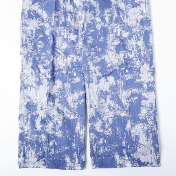 BEAMS PLUS ビームスプラス 25AW P-Man Pants - Supima Herringbone on Paint Print 白箔プリント ペインターパンツ 38-24-0381-791 M BLUE |  | 06