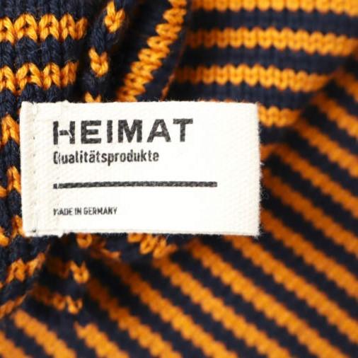 HEIMAT TEXTIL x BEAMS PLUS ハイマートテキスタイル 25AW 別注 Scarf Fine Stripe ヘビーゲージボーダーマフラー Rescue Orange ウール |  | 03
