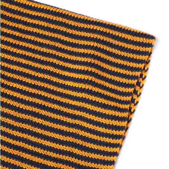 HEIMAT TEXTIL x BEAMS PLUS ハイマートテキスタイル 25AW 別注 Scarf Fine Stripe ヘビーゲージボーダーマフラー Rescue Orange ウール |  | 04