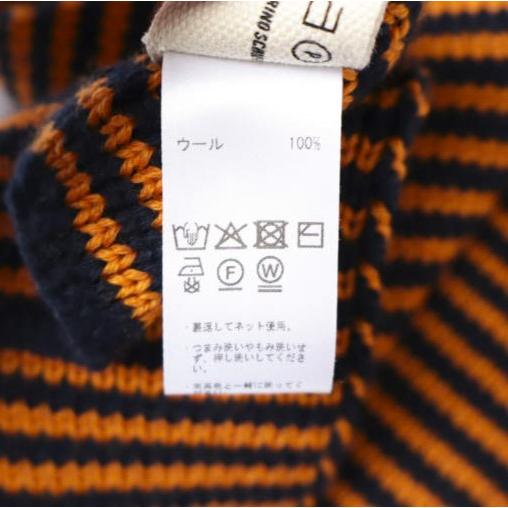 HEIMAT TEXTIL x BEAMS PLUS ハイマートテキスタイル 25AW 別注 Scarf Fine Stripe ヘビーゲージボーダーマフラー Rescue Orange ウール |  | 08