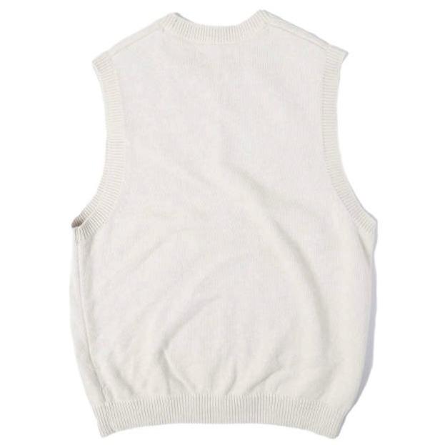 KITH NYC キスニューヨークシティ 24AW ミドルゲージコットンニットベスト 24081060000130 M Sandrift セーター クルーネック ロゴ刺繍 |  | 01