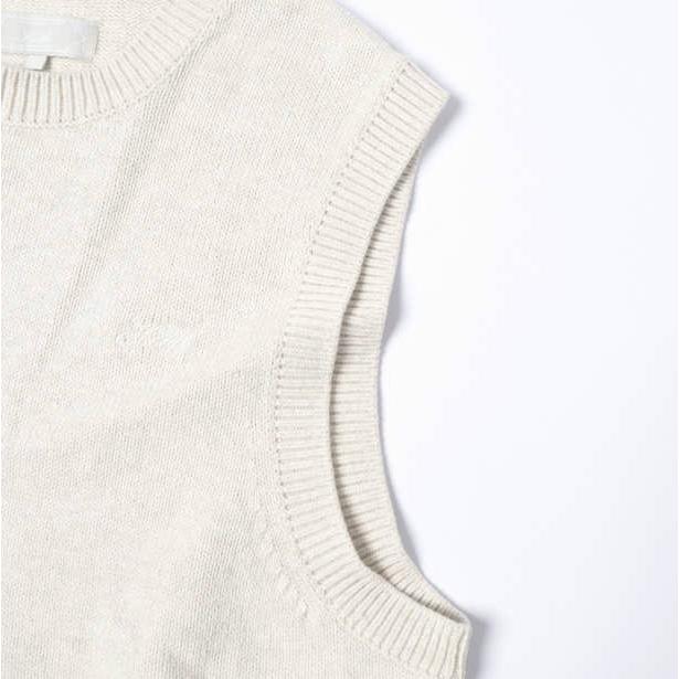 KITH NYC キスニューヨークシティ 24AW ミドルゲージコットンニットベスト 24081060000130 M Sandrift セーター クルーネック ロゴ刺繍 |  | 05