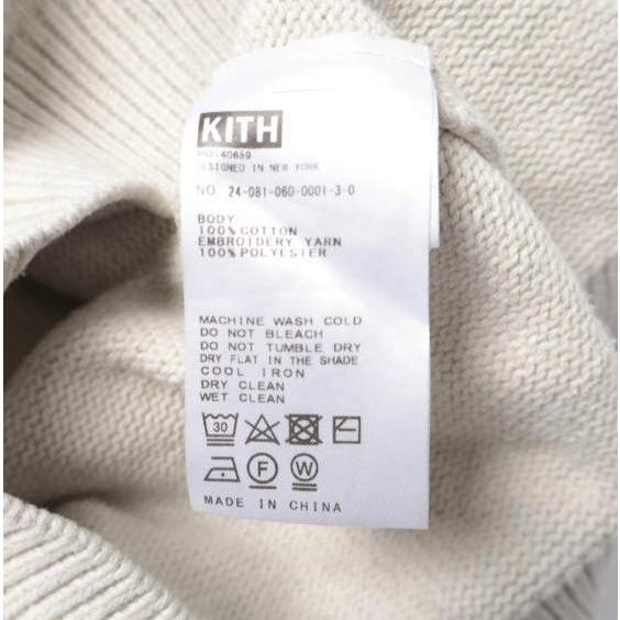KITH NYC キスニューヨークシティ 24AW ミドルゲージコットンニットベスト 24081060000130 M Sandrift セーター クルーネック ロゴ刺繍 |  | 07