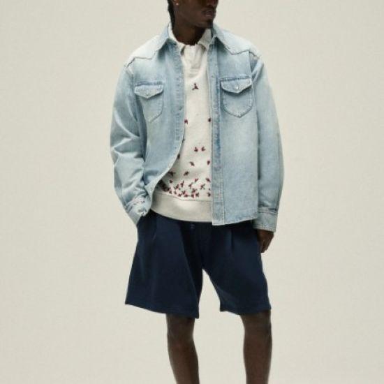 KITH NYC キスニューヨークシティ 25SS Webster Denim Shirt ウェブスターデニムシャツ 25050060000710 M Medium Indigo 長袖 ウエスタン |  | 02