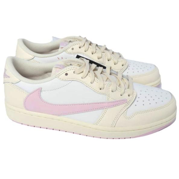 新品 Travis Scott x NIKE トラヴィス・スコット ナイキ 26SS 別注 AIR JORDAN 1 LOW OG SP IQ7604-100 US9(27cm) MUSLIN/SHY PINK-SAIL |  | 02