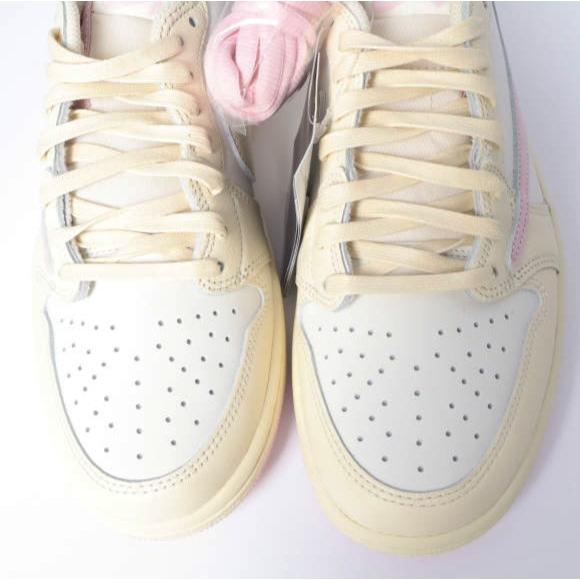 新品 Travis Scott x NIKE トラヴィス・スコット ナイキ 26SS 別注 AIR JORDAN 1 LOW OG SP IQ7604-100 US9(27cm) MUSLIN/SHY PINK-SAIL |  | 04