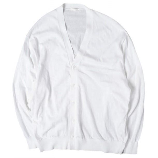 COMOLI コモリ 24SS 日本製 コットンVネックカーディガン Z01-06012 3 WHITE 定価50,600円 ニット トップス g27928 | 