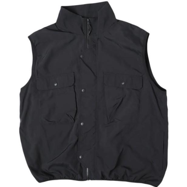 MARMOT CAPITAL マーモットキャピタル 24SS NYLON VEST ナイロンベスト 24SS-L3-06 L BLACK ジレ トップス g27931 | 