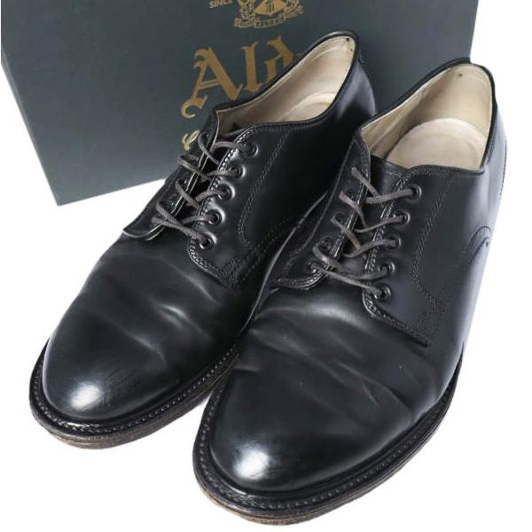 ALDEN x BEAUTY＆YOUTH オールデン 別注 アメリカ製 コードバンプレーントゥシューズ 56050 US8D(26cm) BLACK 革靴 モディファイドラスト | 