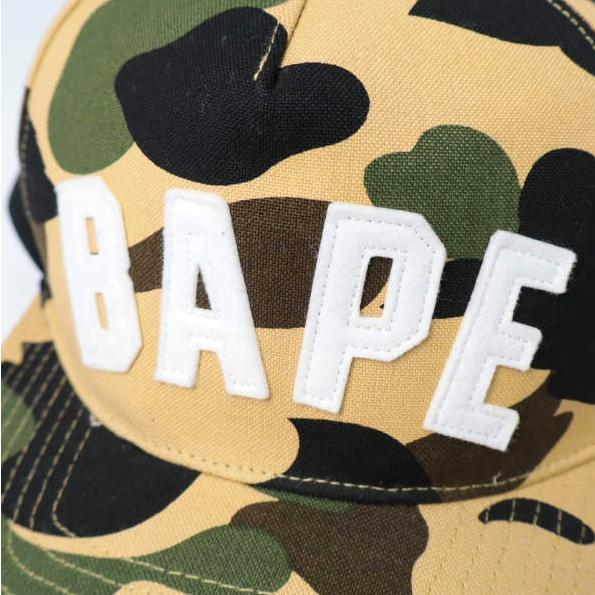 A BATHING APE ア ベイシング エイプ 日本製 1ST CAMO BAPE 5-PANEL CAP カモフラージュ5パネルキャップ 001CPC801001X Free YELLOW BEIGE |  | 02