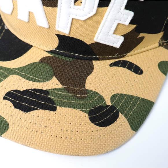 A BATHING APE ア ベイシング エイプ 日本製 1ST CAMO BAPE 5-PANEL CAP カモフラージュ5パネルキャップ 001CPC801001X Free YELLOW BEIGE |  | 03