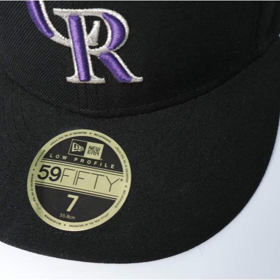 NEW ERA ニューエラ 59FIFTY LOW PROFILE MLB Colorado Rockies コロラドロッキーズ 6パネル ベースボールキャップ 7(55.8cm) BLACK 帽子 |  | 03