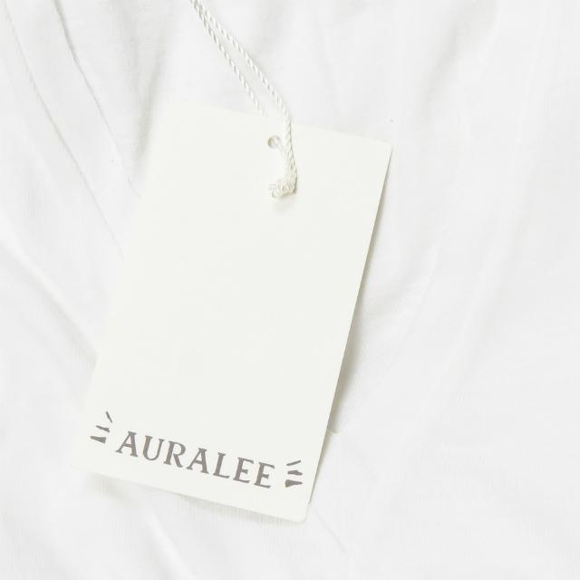 オーラリー AURALEE 日本製 SEAMLESS V-NECK TEE シームレスVネックTシャツ A00V06ST 1 ホワイト 半袖 トップス |  | 04