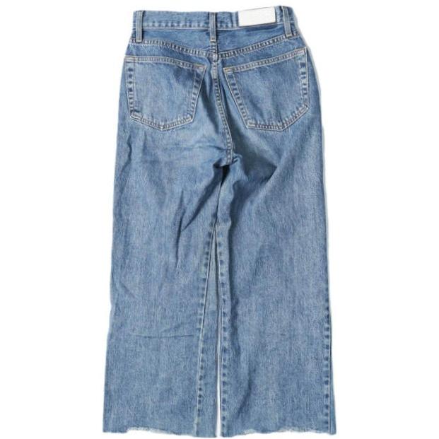 RE/DONE リダン アメリカ製 WIDE LEG CROP カットオフ ワイドデニムパンツ 182-3WHRWCJ 26 Indigo ボタンフライ ジーンズ MADE IN USA |  | 01