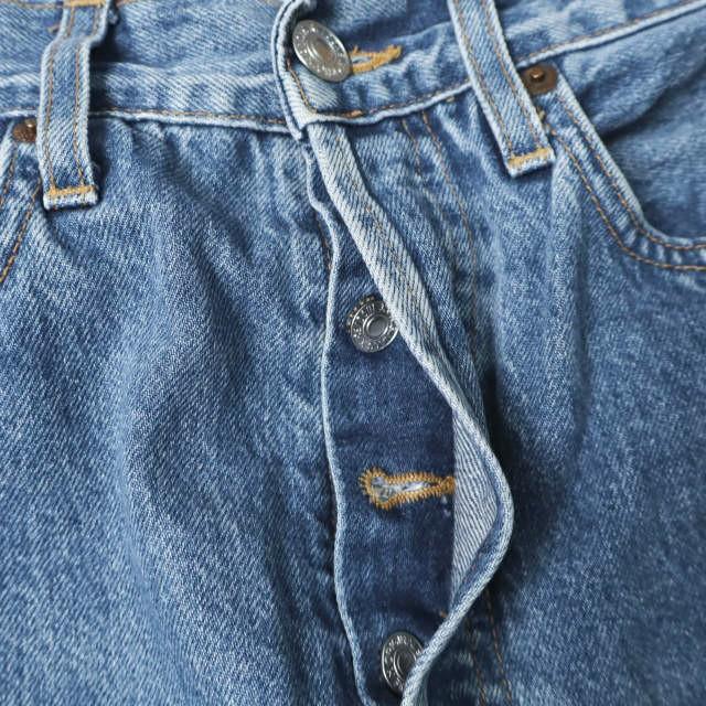 RE/DONE リダン アメリカ製 WIDE LEG CROP カットオフ ワイドデニムパンツ 182-3WHRWCJ 26 Indigo ボタンフライ ジーンズ MADE IN USA |  | 04