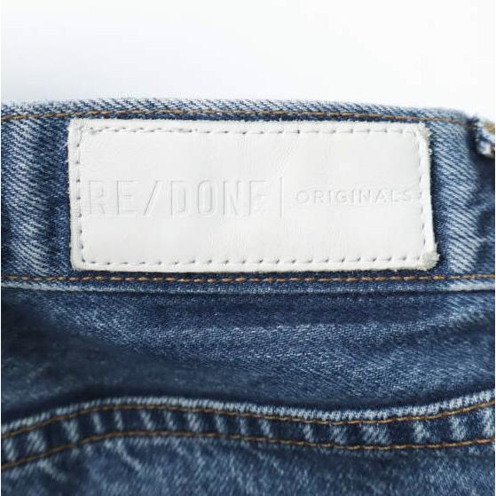RE/DONE リダン アメリカ製 WIDE LEG CROP カットオフ ワイドデニムパンツ 182-3WHRWCJ 26 Indigo ボタンフライ ジーンズ MADE IN USA |  | 06