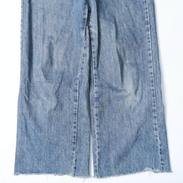 RE/DONE リダン アメリカ製 WIDE LEG CROP カットオフ ワイドデニムパンツ 182-3WHRWCJ 26 Indigo ボタンフライ ジーンズ MADE IN USA |  | 07