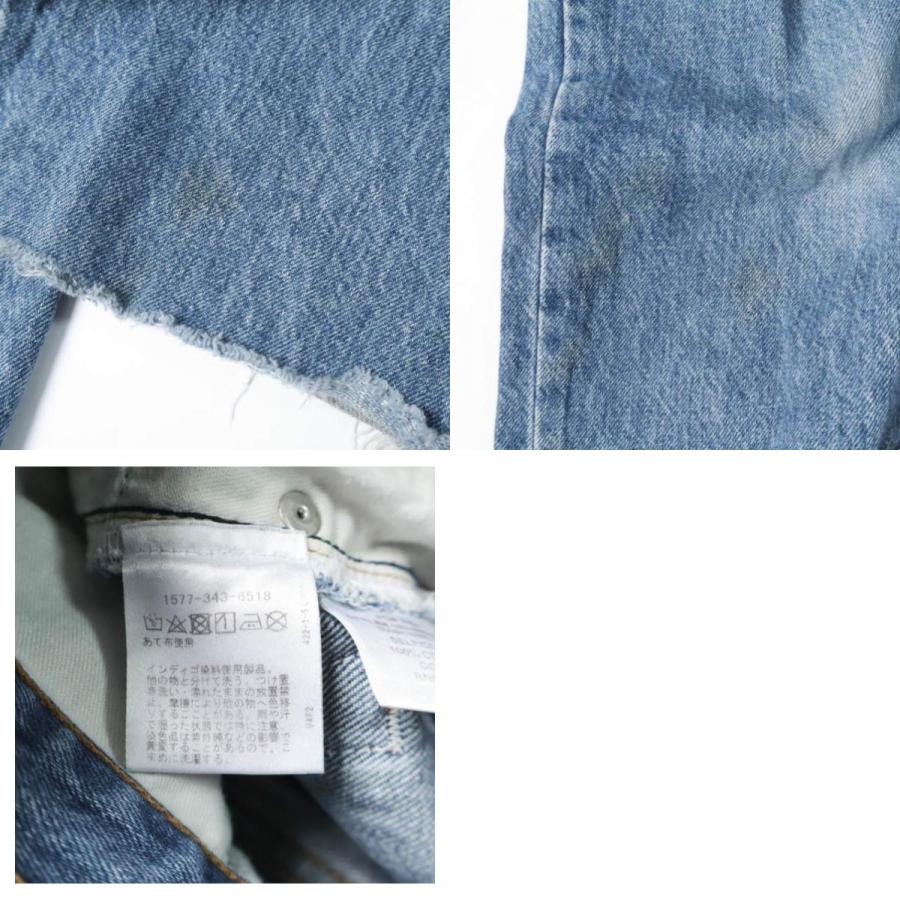 RE/DONE リダン アメリカ製 WIDE LEG CROP カットオフ ワイドデニムパンツ 182-3WHRWCJ 26 Indigo ボタンフライ ジーンズ MADE IN USA |  | 09