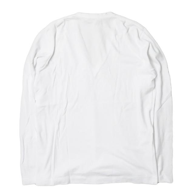 オーラリー AURALEE 日本製 SEAMLESS V NECK L/S TEE シームレスVネックロングスリーブTシャツ A7AV05ST 1 ホワイト 長袖 トップス |  | 01