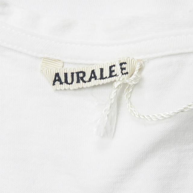 オーラリー AURALEE 日本製 SEAMLESS V NECK L/S TEE シームレスVネックロングスリーブTシャツ A7AV05ST 1 ホワイト 長袖 トップス |  | 02