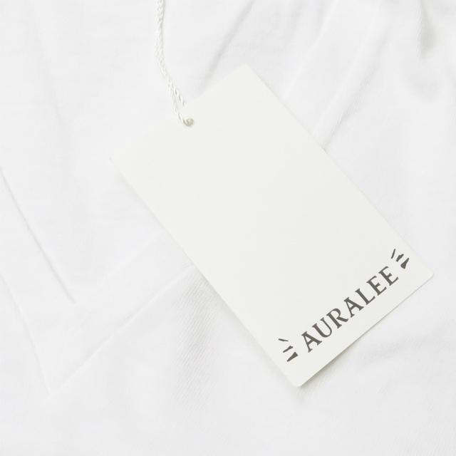 オーラリー AURALEE 日本製 SEAMLESS V NECK L/S TEE シームレスVネックロングスリーブTシャツ A7AV05ST 1 ホワイト 長袖 トップス |  | 04