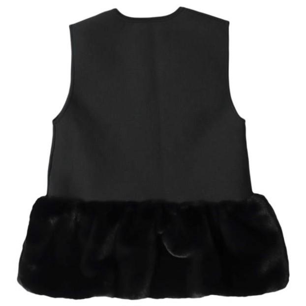 UNITED ARROWS ユナイテッドアローズ 24AW フェイクファーコンビベスト 1518-106-1840 Free BLACK ジレ ジップアップ トップス g27976 |  | 01