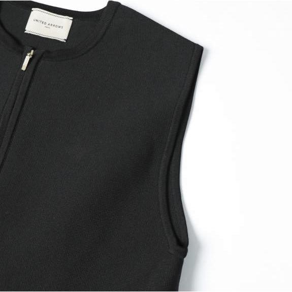 UNITED ARROWS ユナイテッドアローズ 24AW フェイクファーコンビベスト 1518-106-1840 Free BLACK ジレ ジップアップ トップス g27976 |  | 05