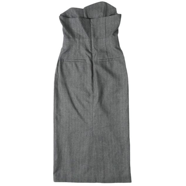 UNITED ARROWS ユナイテッドアローズ 24AW ビスチェワンピース 1526-199-3841 36 Gray Stripe ストライプ ロング トップス g27978 |  | 01