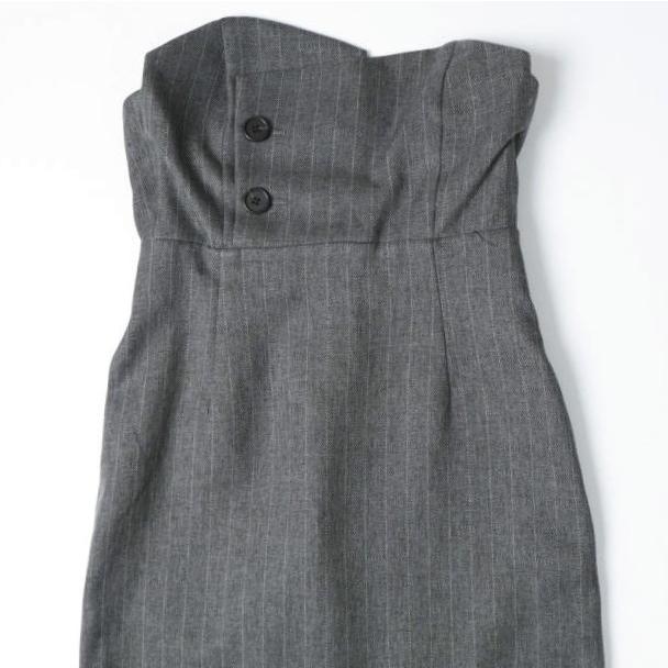 UNITED ARROWS ユナイテッドアローズ 24AW ビスチェワンピース 1526-199-3841 36 Gray Stripe ストライプ ロング トップス g27978 |  | 04