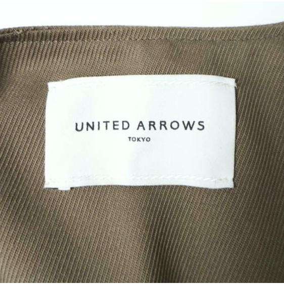 UNITED ARROWS ユナイテッドアローズ ツイル Vノーカラーシャツジャケット 1522-162-2890 Free OLIVE ベルテッド アウター g27979 |  | 03