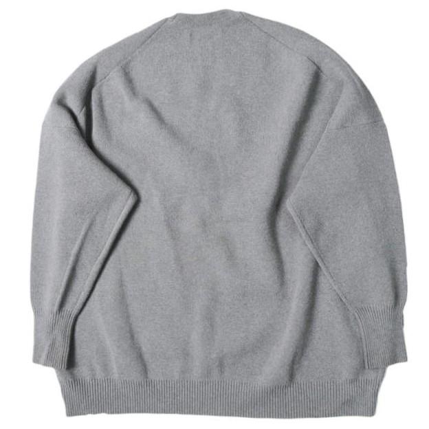 CINOH x TO UNITED ARROWS チノ ユナイテッドアローズ 22AW 別注 RECOVER オーバーサイズクルーネックニット 22WKN508 グレー セーター |  | 01